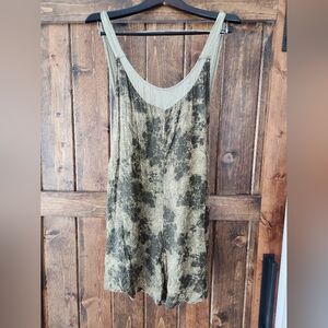 Free People Floral Open Back Romper